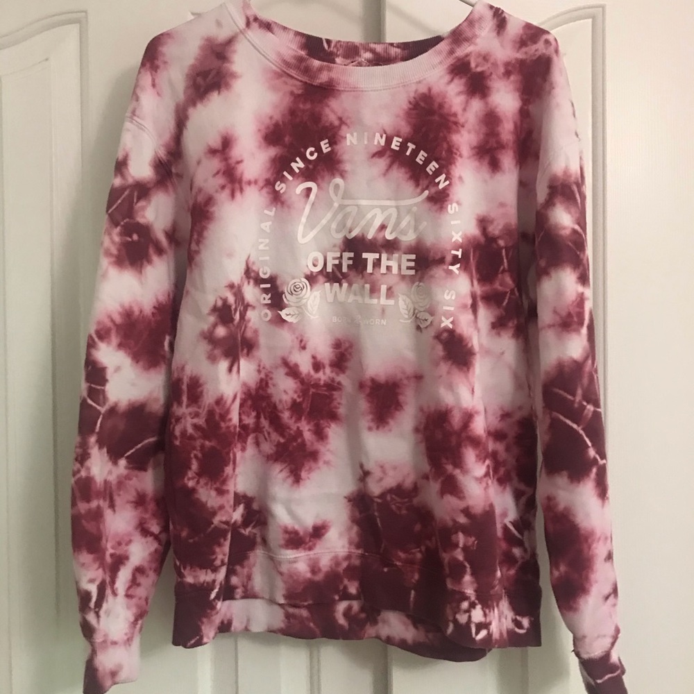 Tie dye vans sweatshirt